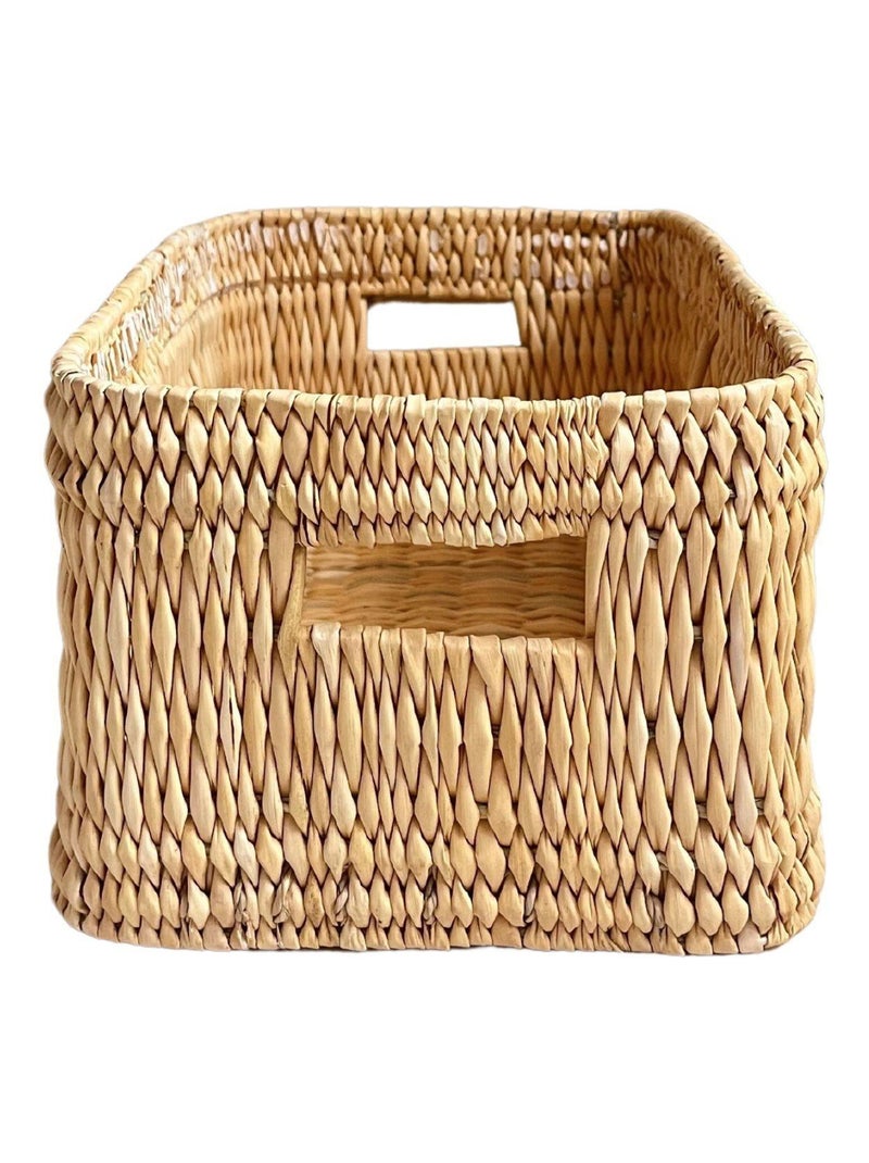 Panier de rangement rectangle Hassira Beige clair - Kiabi