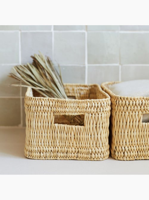 Panier de rangement rectangle Hassira - Kiabi