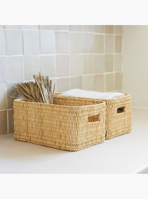 Panier de rangement rectangle Hassira - Kiabi