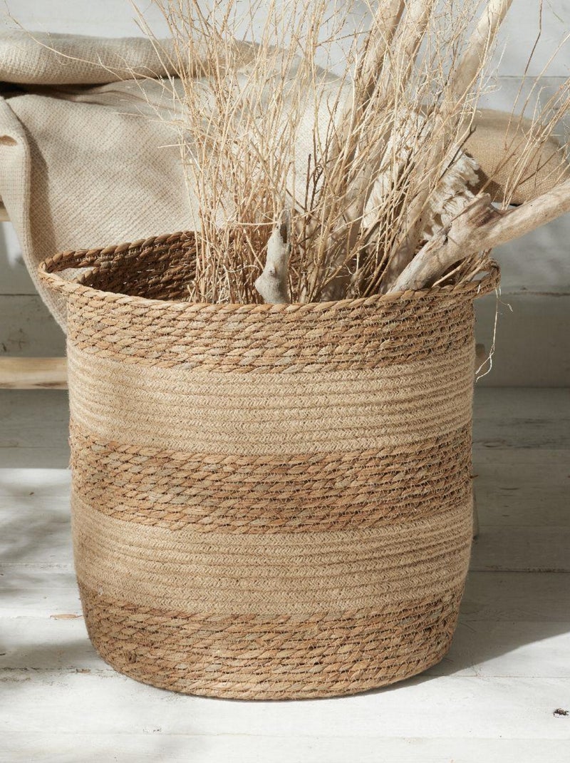 Panier de rangement rond FRENCH PORT Beige - Kiabi
