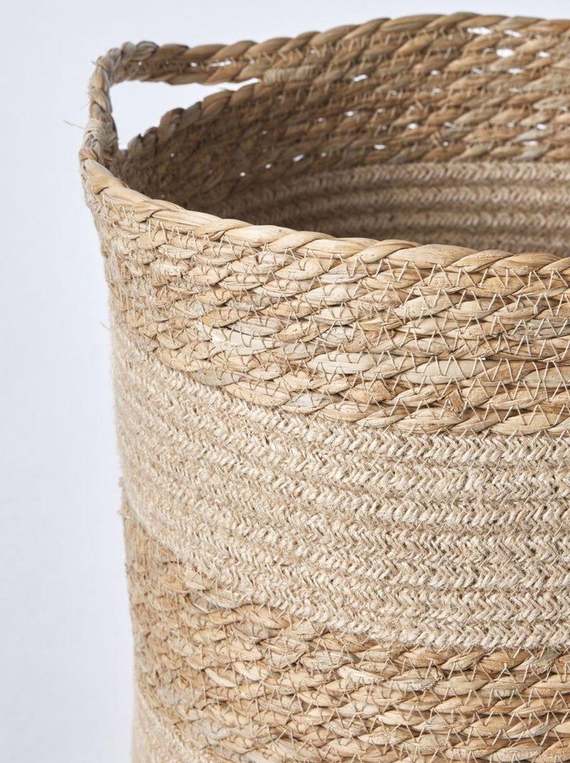 Panier de rangement rond FRENCH PORT Beige - Kiabi