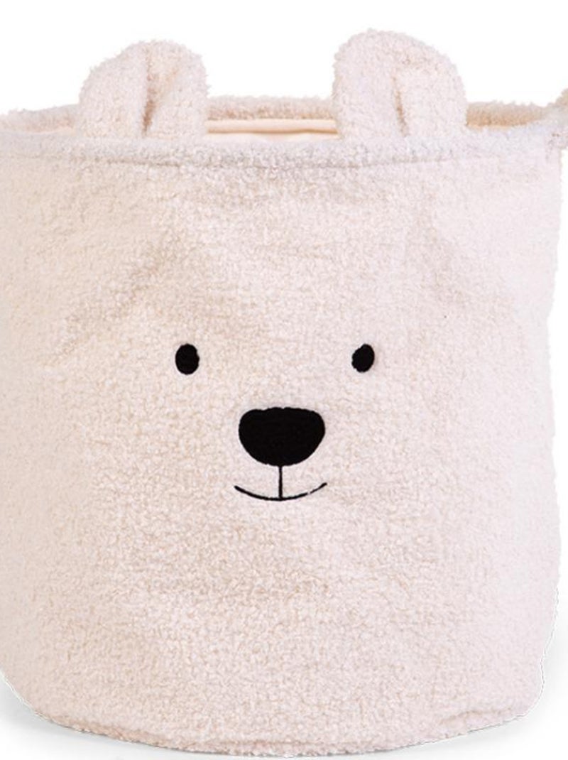 Panier de rangement Teddy écru (40 x 40 cm) Ecru - Kiabi