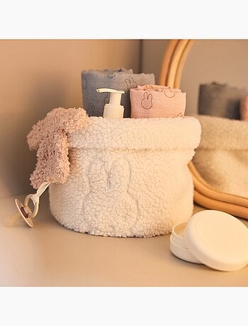 Panier de rangement Teddy Miffy en coton Jollein