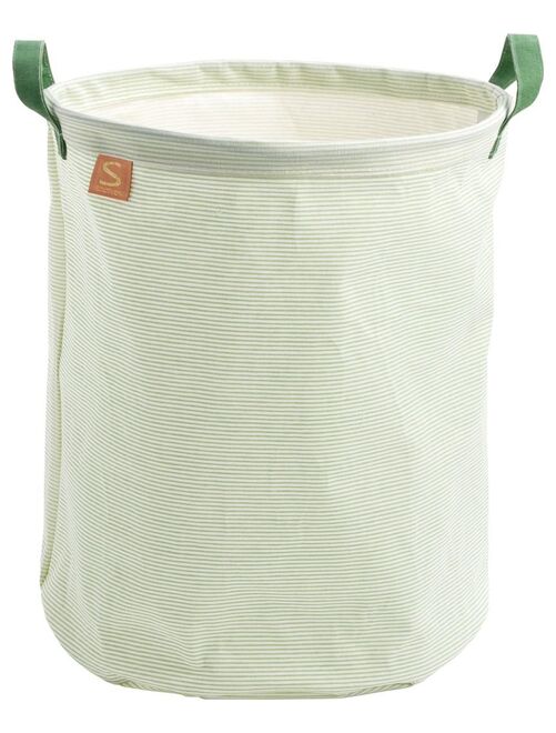 Panier de rangement tissu 31x39x31cm coton Vert tilleul - SAUTHON - Kiabi