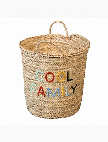 Panier de rangement tressé cool family