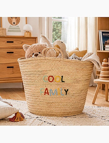 Panier de rangement tressé cool family