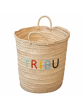 Panier de rangement tressé tribu