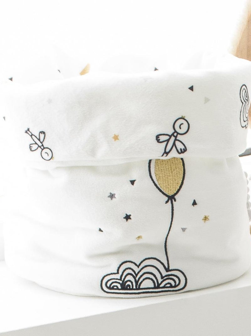 Panier de toilette Etoile Filante 20x18 cm Blanc - Kiabi
