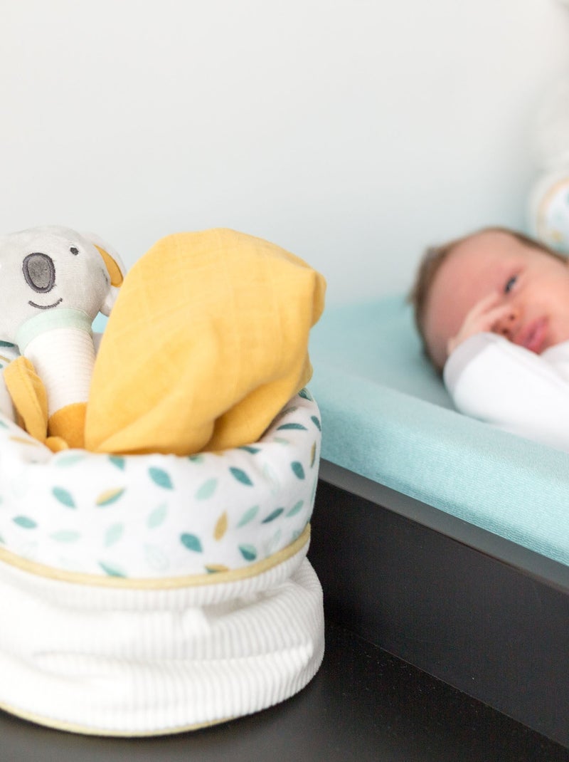 Panier De Toilette Kolala Et Sa Tribu (17 X 22 Cm) Vert d'eau - Kiabi