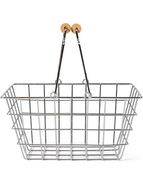 Panier d'épicerie en métal - Kiabi