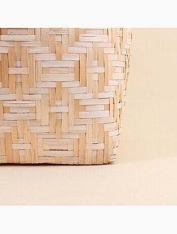 Panier en bambou avec couvercle 51cm