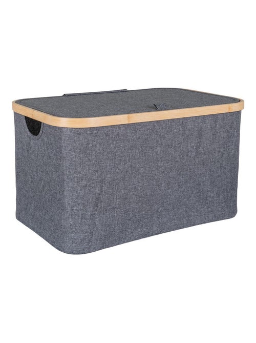 Panier en bambou gris foncé 30 x 45 x 25 cm - House Nordic - Kiabi