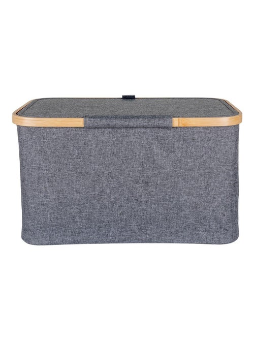 Panier en bambou gris foncé 30 x 45 x 25 cm - House Nordic - Kiabi
