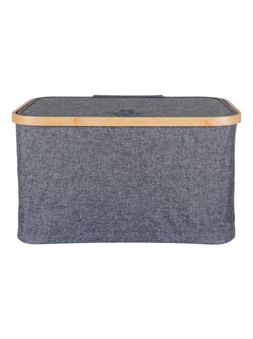Panier en bambou gris foncé 30 x 45 x 25 cm - House Nordic - Kiabi