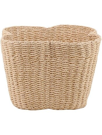 Panier en corde forme trèfle 25x18cm