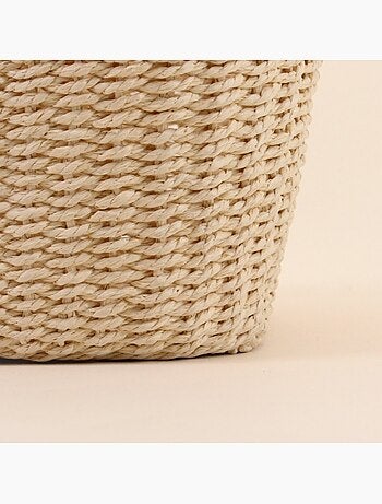 Panier en corde forme trèfle 25x18cm