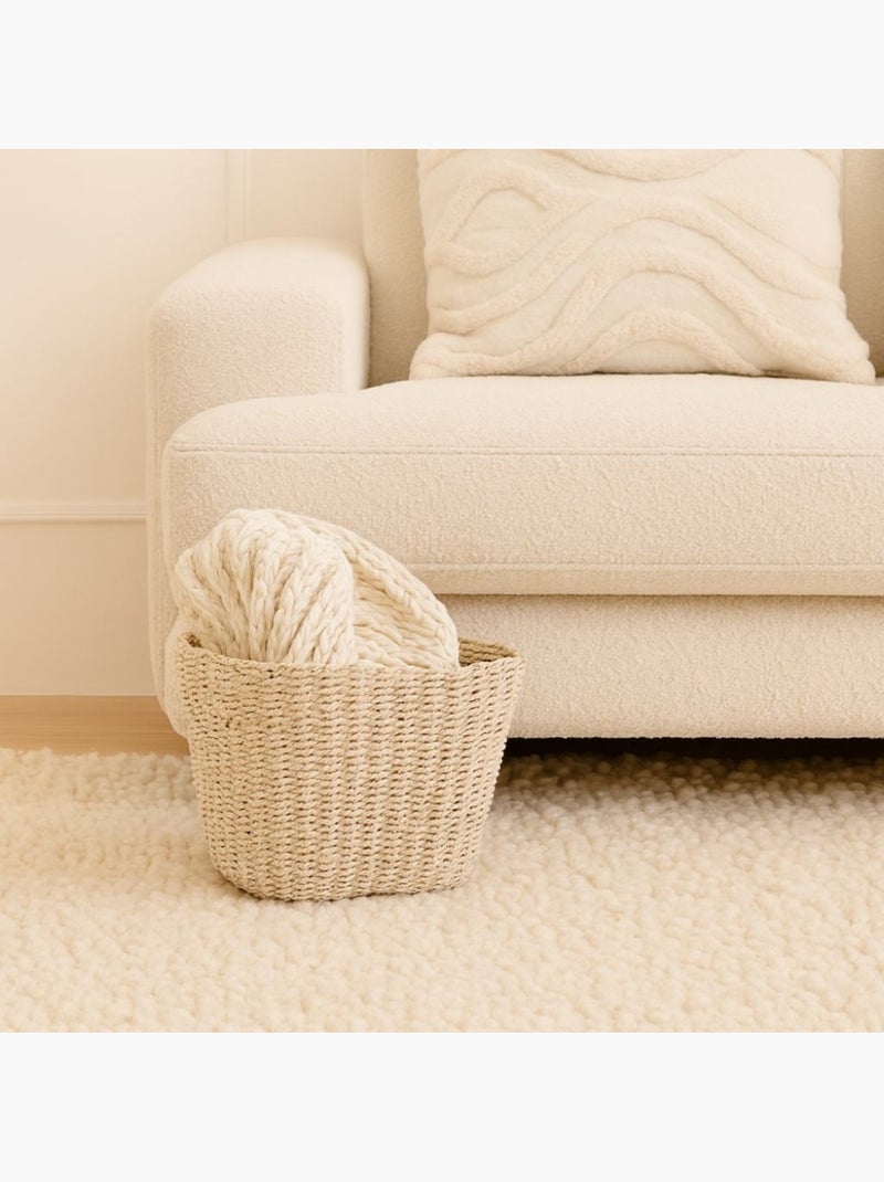 Panier en corde forme trèfle 25x18cm Beige - Kiabi