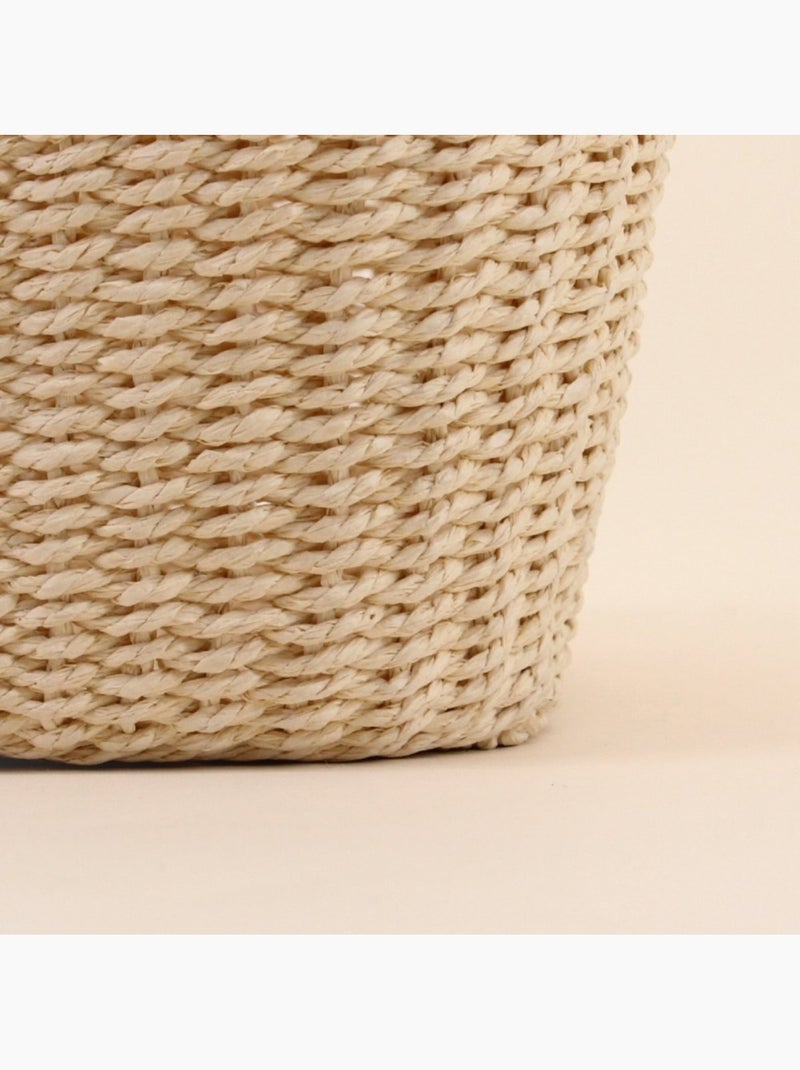 Panier en corde forme trèfle 25x18cm Beige - Kiabi