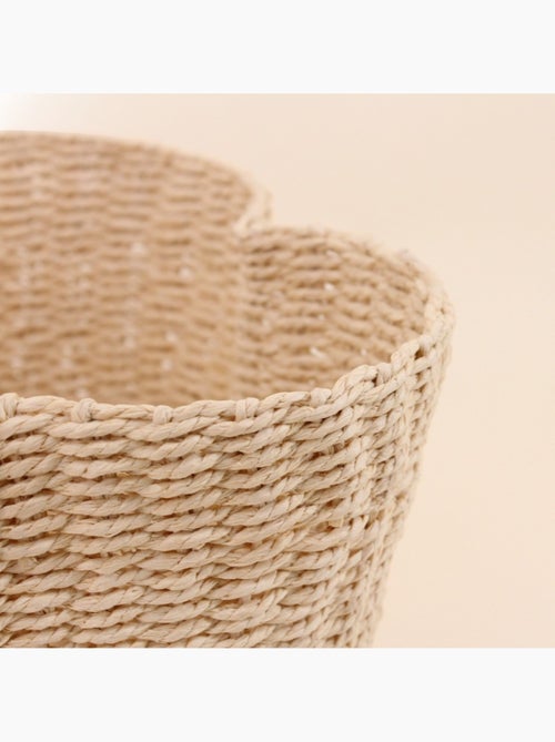 Panier en corde forme trèfle 25x18cm - Kiabi