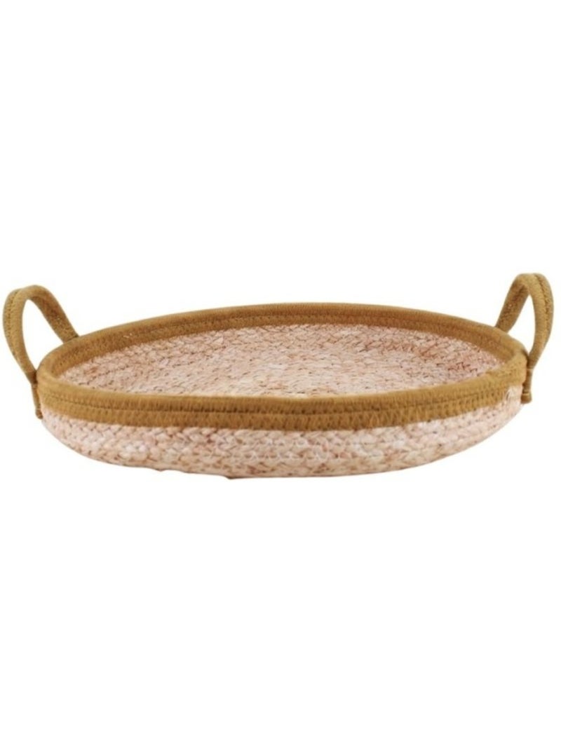 Panier en corde rond 35cm Beige - Kiabi