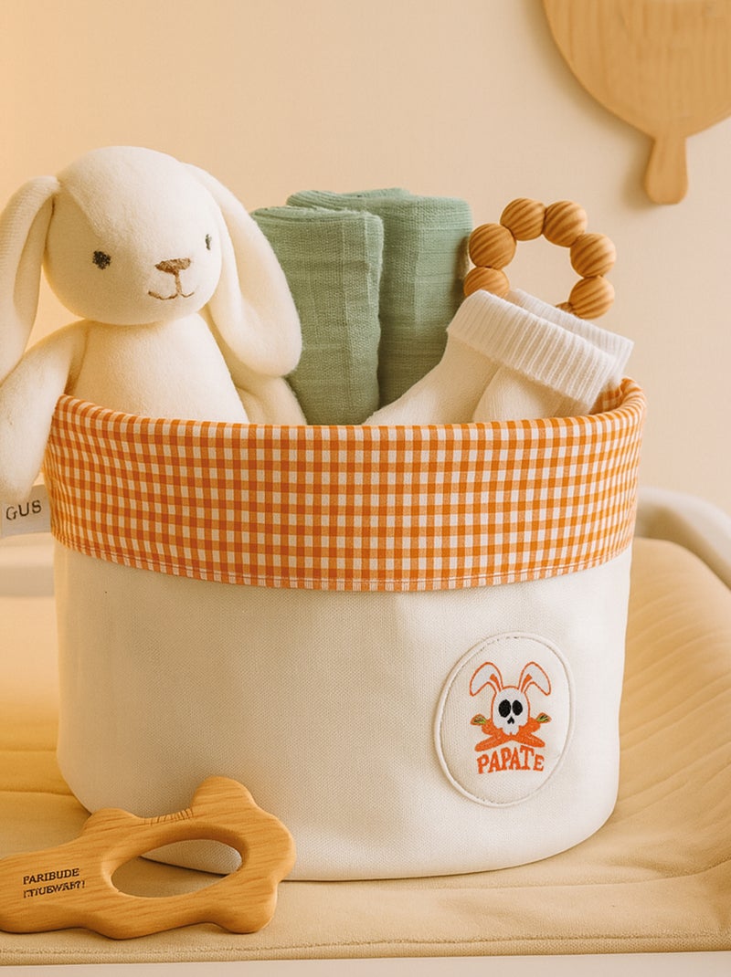 Panier en Coton Bio Blanc - Kiabi