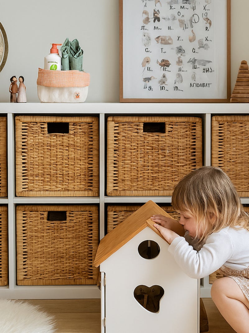 Panier en Coton Bio Blanc - Kiabi