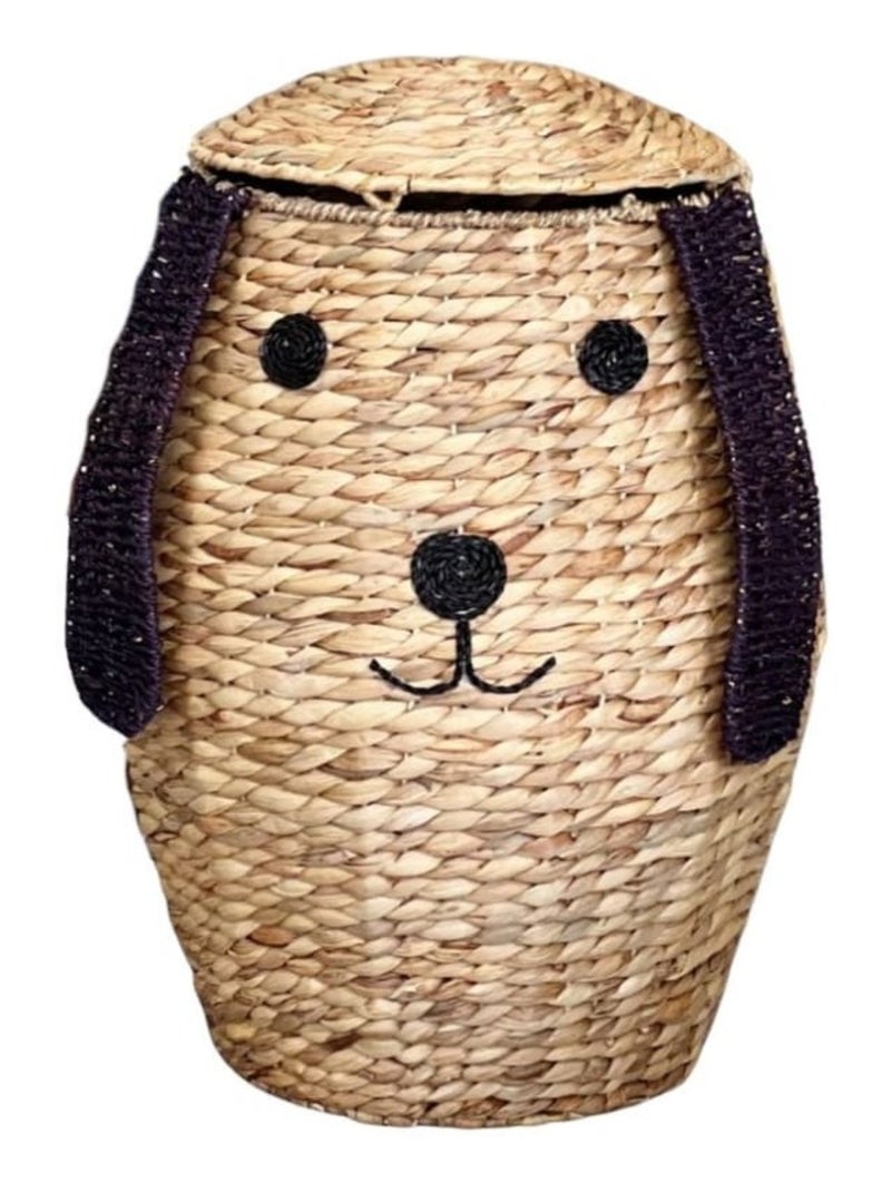 Panier en jacinthe d'eau, Max le Chien Bois naturel - Kiabi