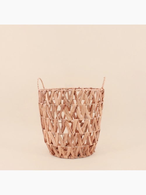 Panier en jacinthe d'eau tressée 30x30x20cm - Kiabi Panier en jacinthe d'eau tressée 30x30x20cm - Kiabi
