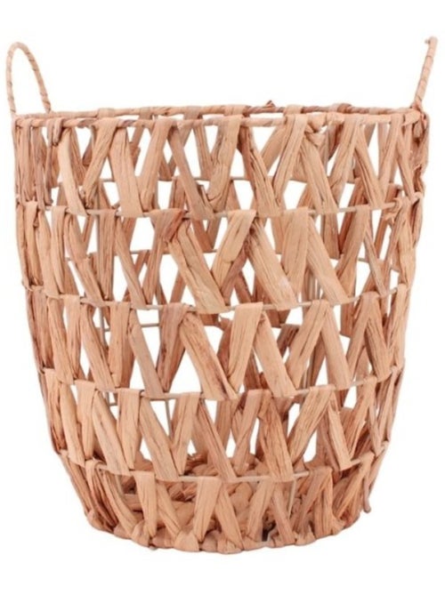 Panier en jacinthe d'eau tressée 30x30x20cm - Kiabi Panier en jacinthe d'eau tressée 30x30x20cm - Kiabi