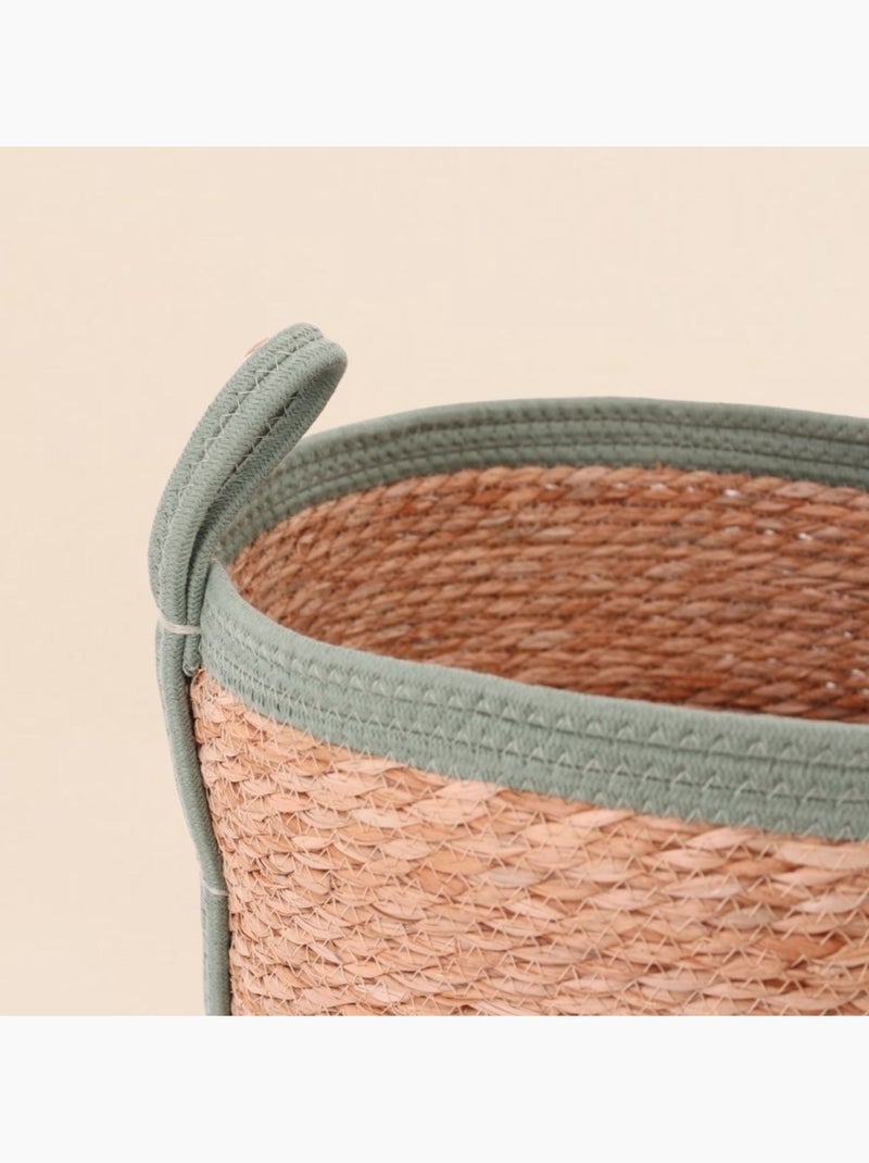 Panier en jonc de mer 37x40cm Beige - Kiabi