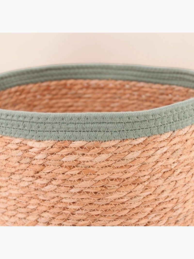 Panier en jonc de mer 37x40cm Beige - Kiabi
