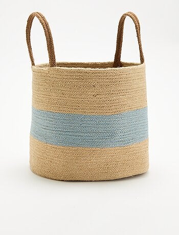 Panier en jute avec anses de portage