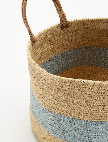 Panier en jute avec anses de portage