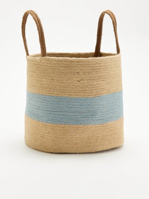 Panier en jute avec anses de portage - Kiabi Panier en jute avec anses de portage - Kiabi