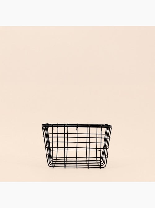 Panier en métal noir 15x15cm - Kiabi