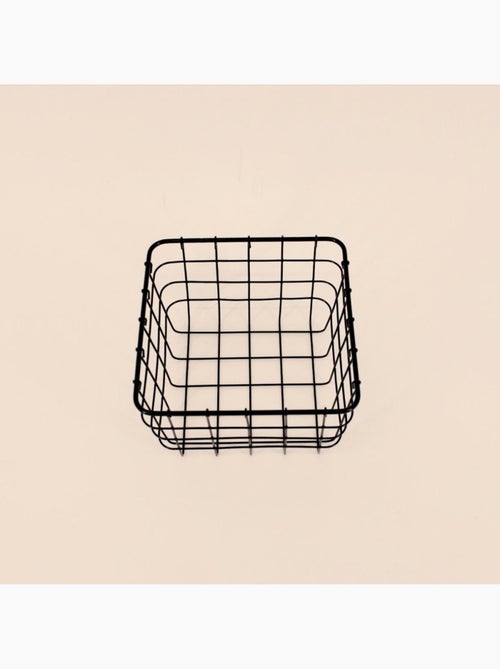 Panier en métal noir 15x15cm - Kiabi