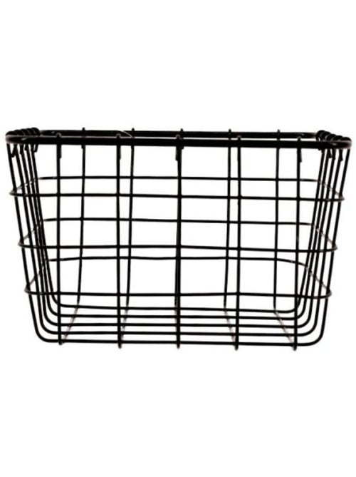 Panier en métal noir 15x15cm - Kiabi