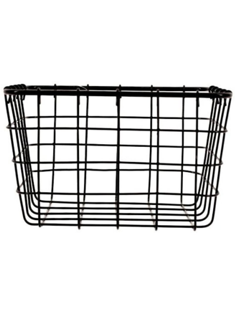 Panier en métal noir 15x15cm Noir - Kiabi
