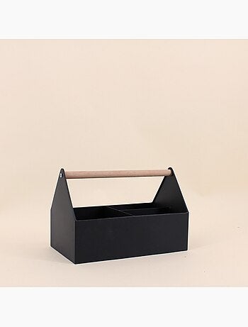 Panier en métal noir 25x14cm