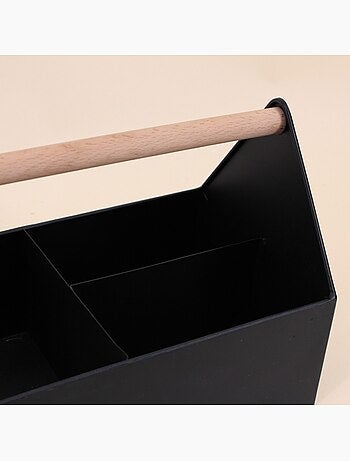 Panier en métal noir 25x14cm