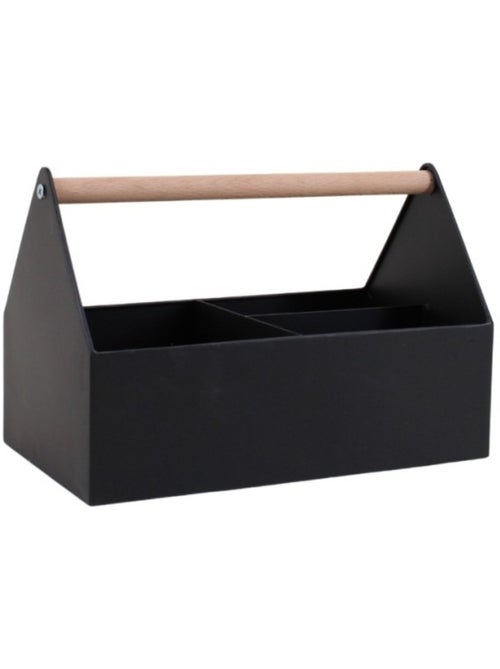Panier en métal noir 25x14cm - Kiabi