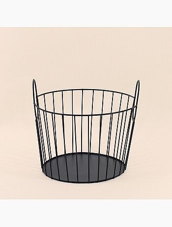 Panier en métal noir 27x23cm