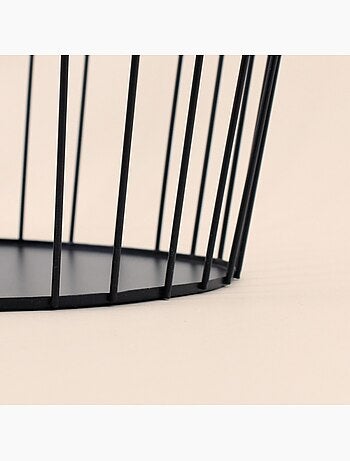 Panier en métal noir 27x23cm