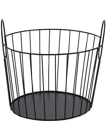 Panier en métal noir 27x23cm