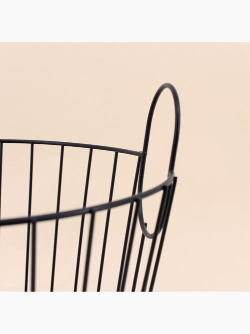 Panier en métal noir 27x23cm - Kiabi