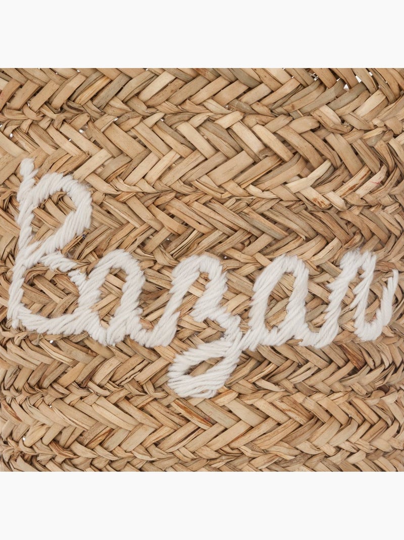 Panier en osier tressé rangement décoratif ATMOSPHERA Beige - Kiabi