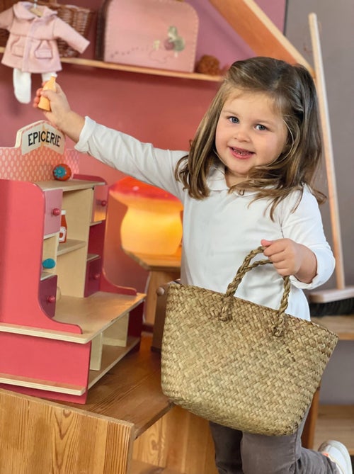 Panier en paille pour enfant - Kiabi