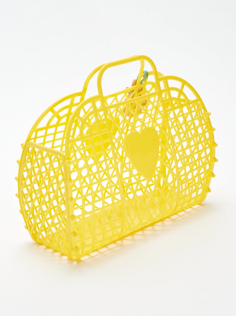 Panier en plastique fruit JAUNE - Kiabi