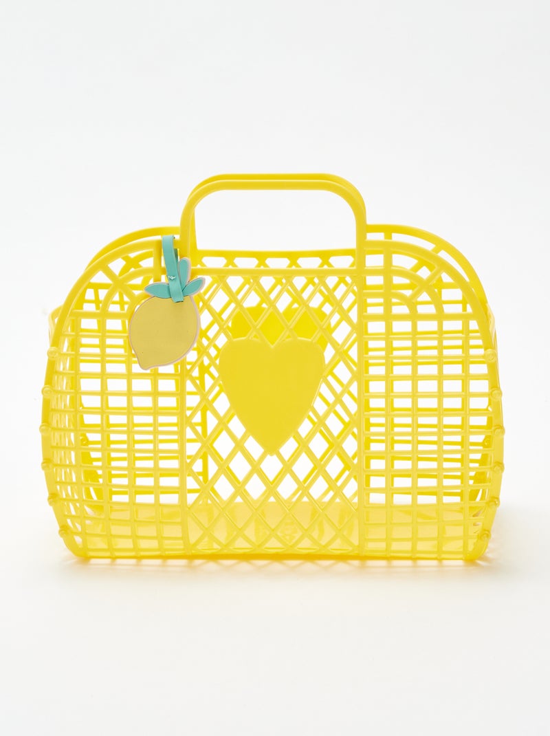 Panier en plastique fruit JAUNE - Kiabi