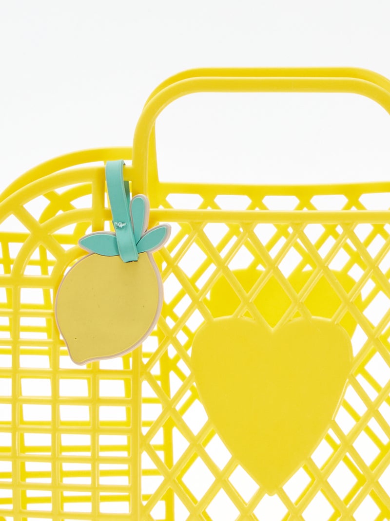 Panier en plastique fruit JAUNE - Kiabi